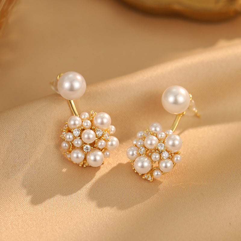 2025 Hydrangea Pearl Earrings: High-End, Light Luxury, Versatile New Ear Decorations