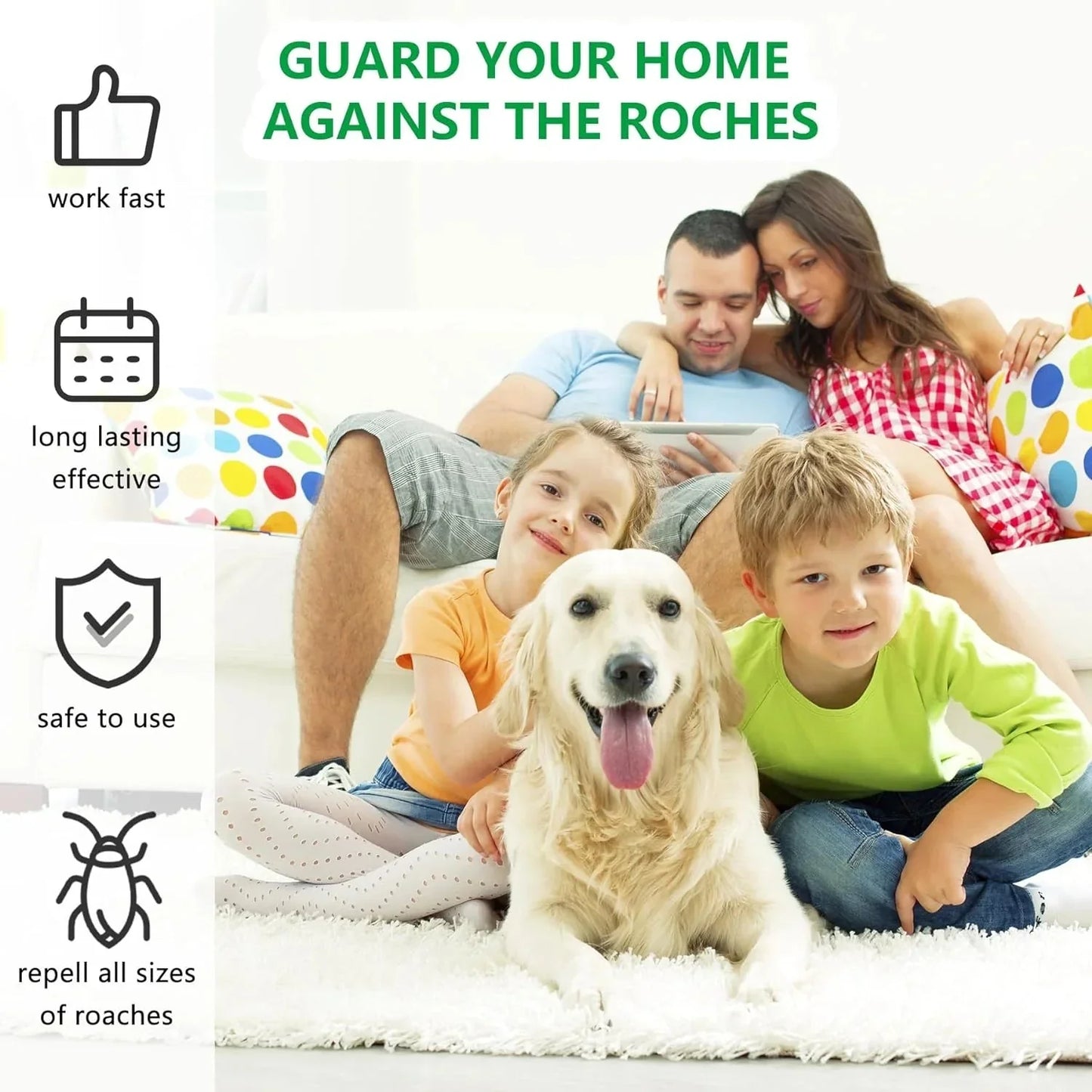 RoachShield Natural Gel – Safe & Powerful Cockroach Killer for Kitchens, Bathrooms & Cabinets ( 12 Pcs )