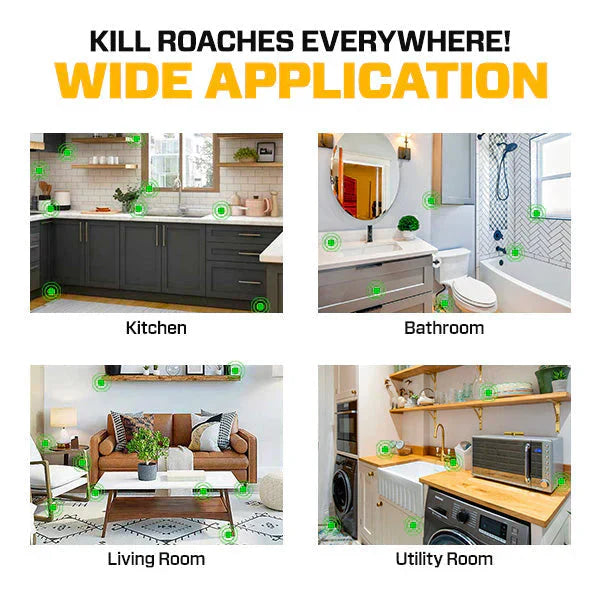 RoachShield Natural Gel – Safe & Powerful Cockroach Killer for Kitchens, Bathrooms & Cabinets ( 12 Pcs )