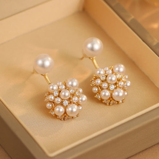 2025 Hydrangea Pearl Earrings: High-End, Light Luxury, Versatile New Ear Decorations