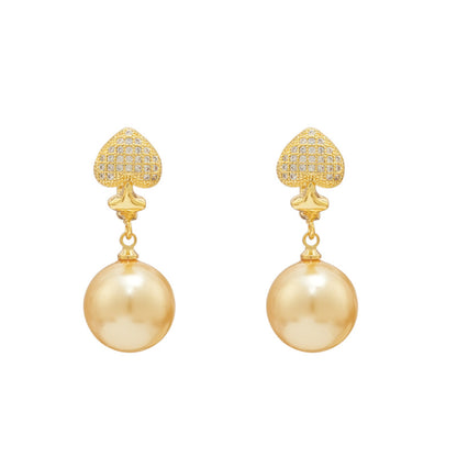 2024 Hot Pearl Earrings: Retro, High-End Heart Shape, Wholesale