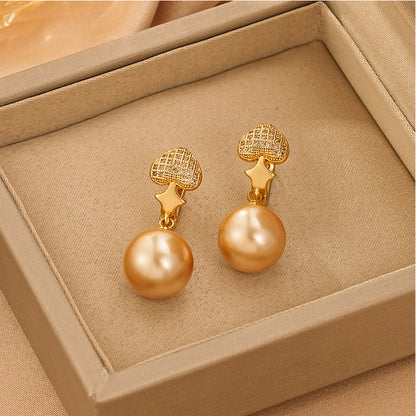 2024 Hot Pearl Earrings: Retro, High-End Heart Shape, Wholesale